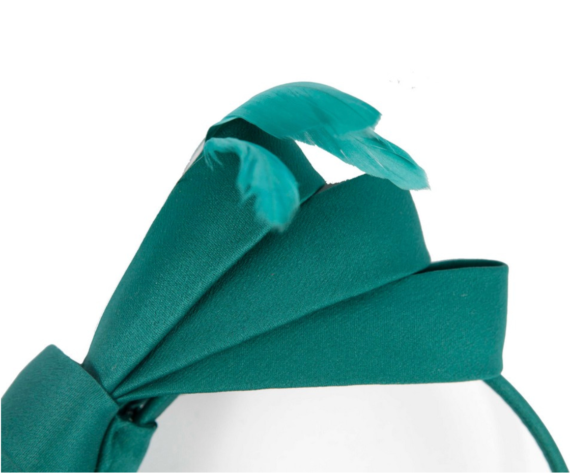 Teal Bow Fascinator