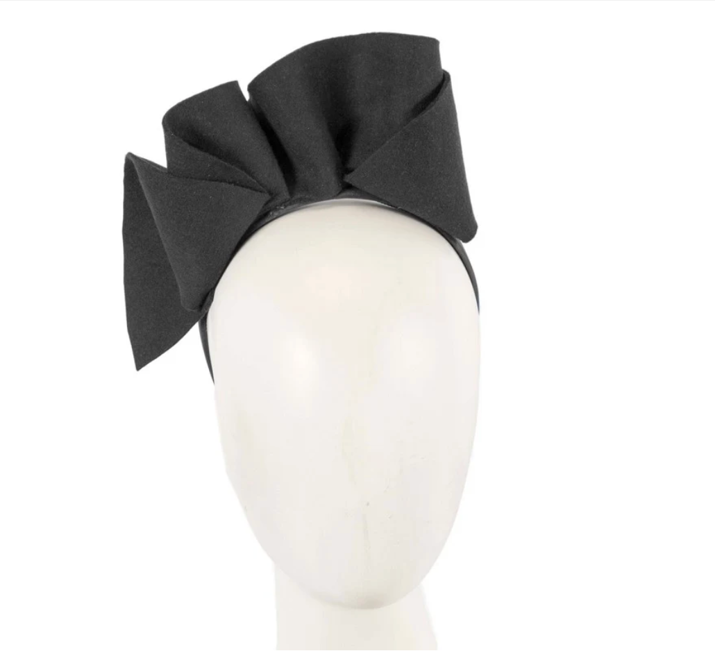 Black Felt Fascinator
