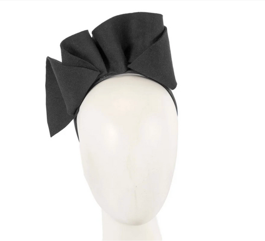 Black Felt Fascinator