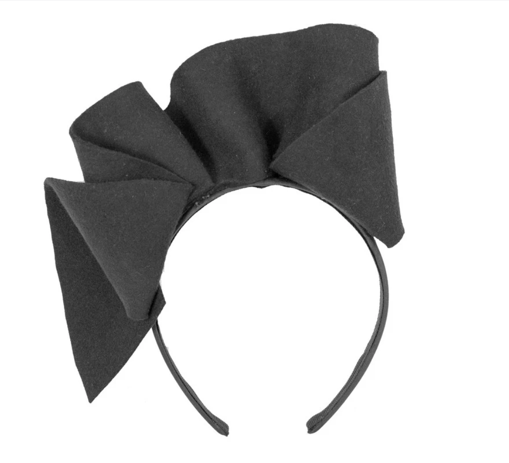 Black Felt Fascinator
