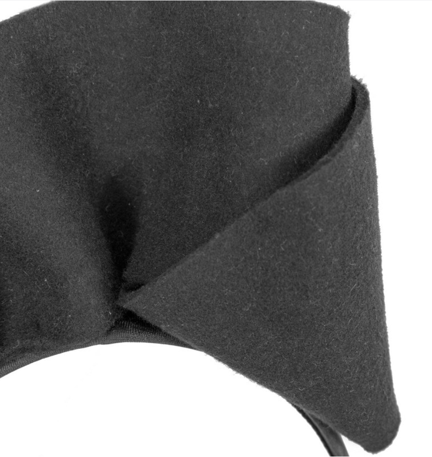 Black Felt Fascinator