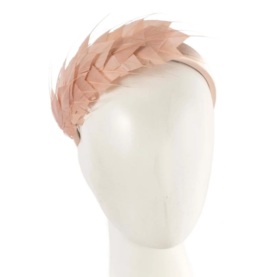 Nude Feather Fascinator