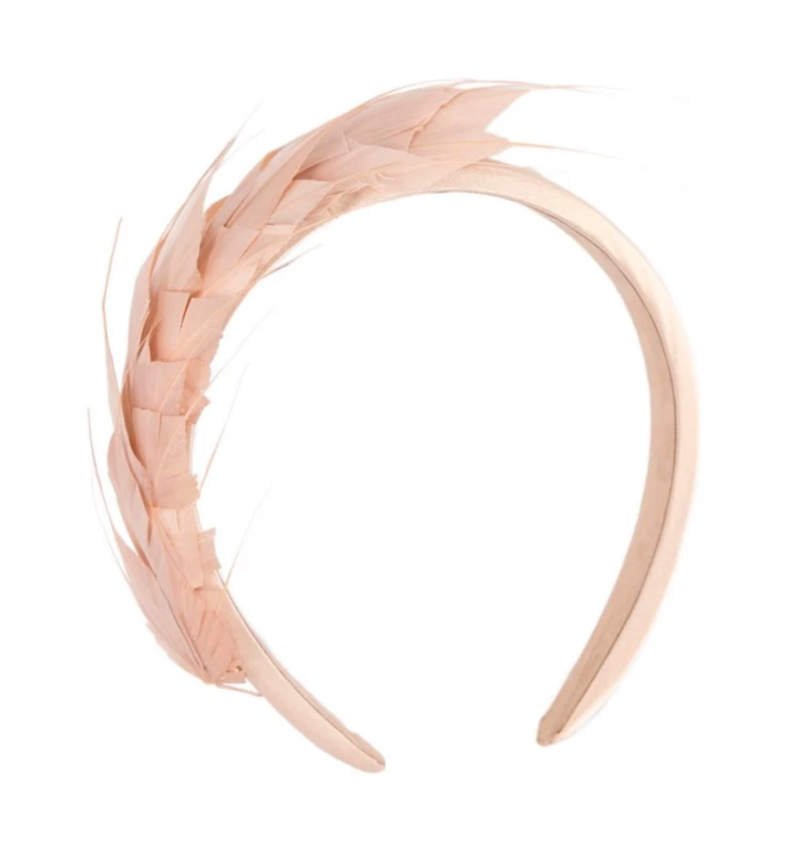Nude Feather Fascinator