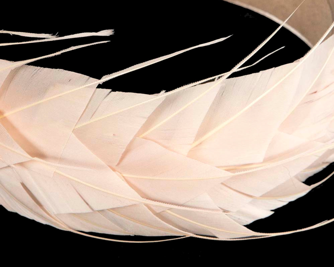 Nude Feather Fascinator