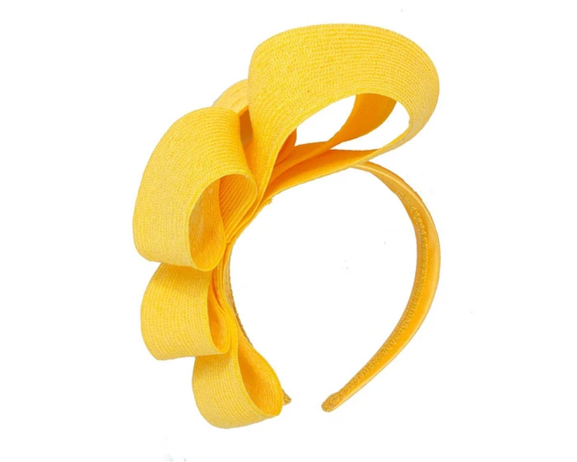 Yellow Loop Fascinator