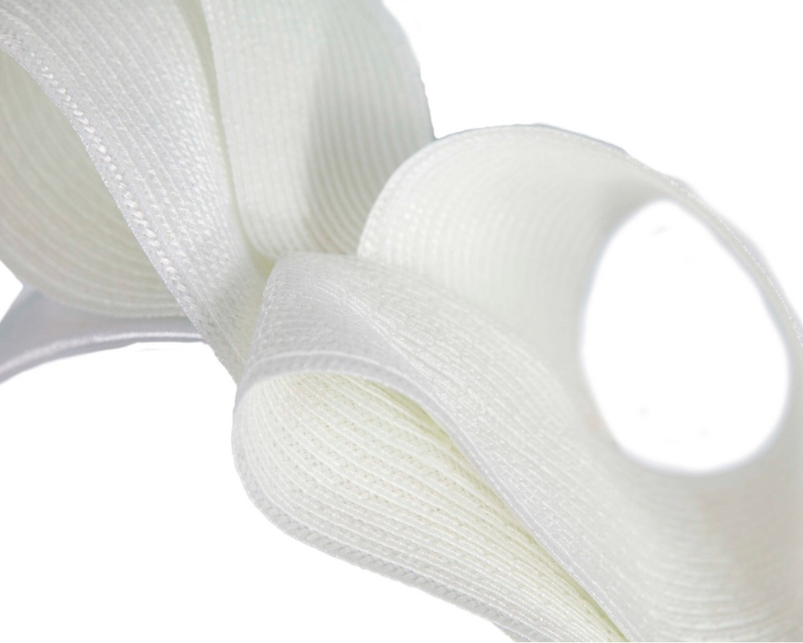 White Loop Fascinator