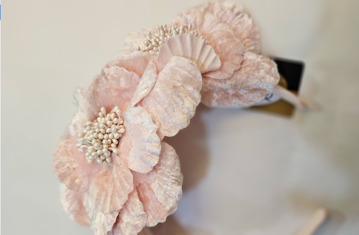 Pink Flowers on Headband