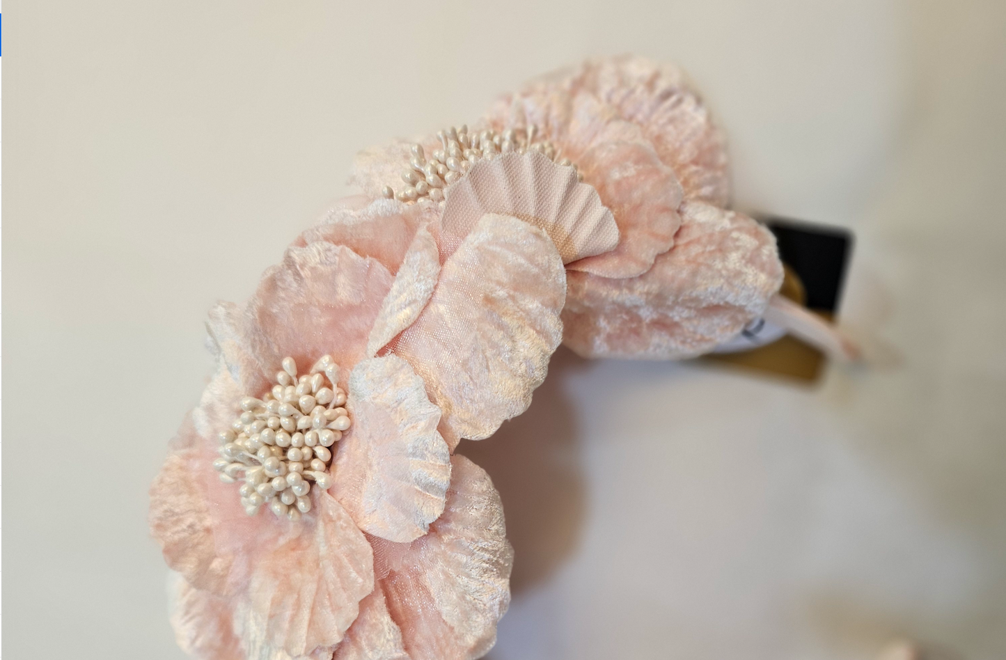 Pink Flowers on Headband