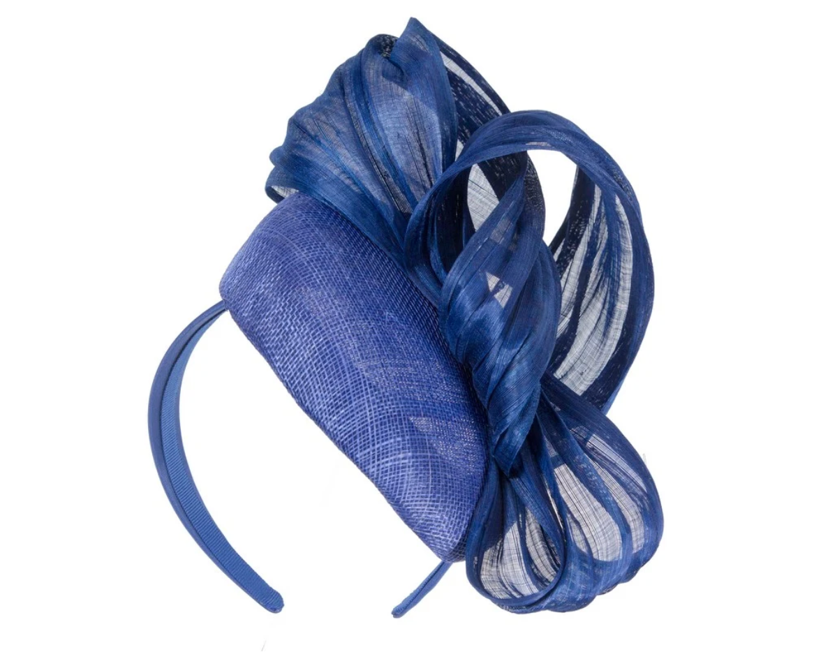 Royal Blue Pillbox Fascinator