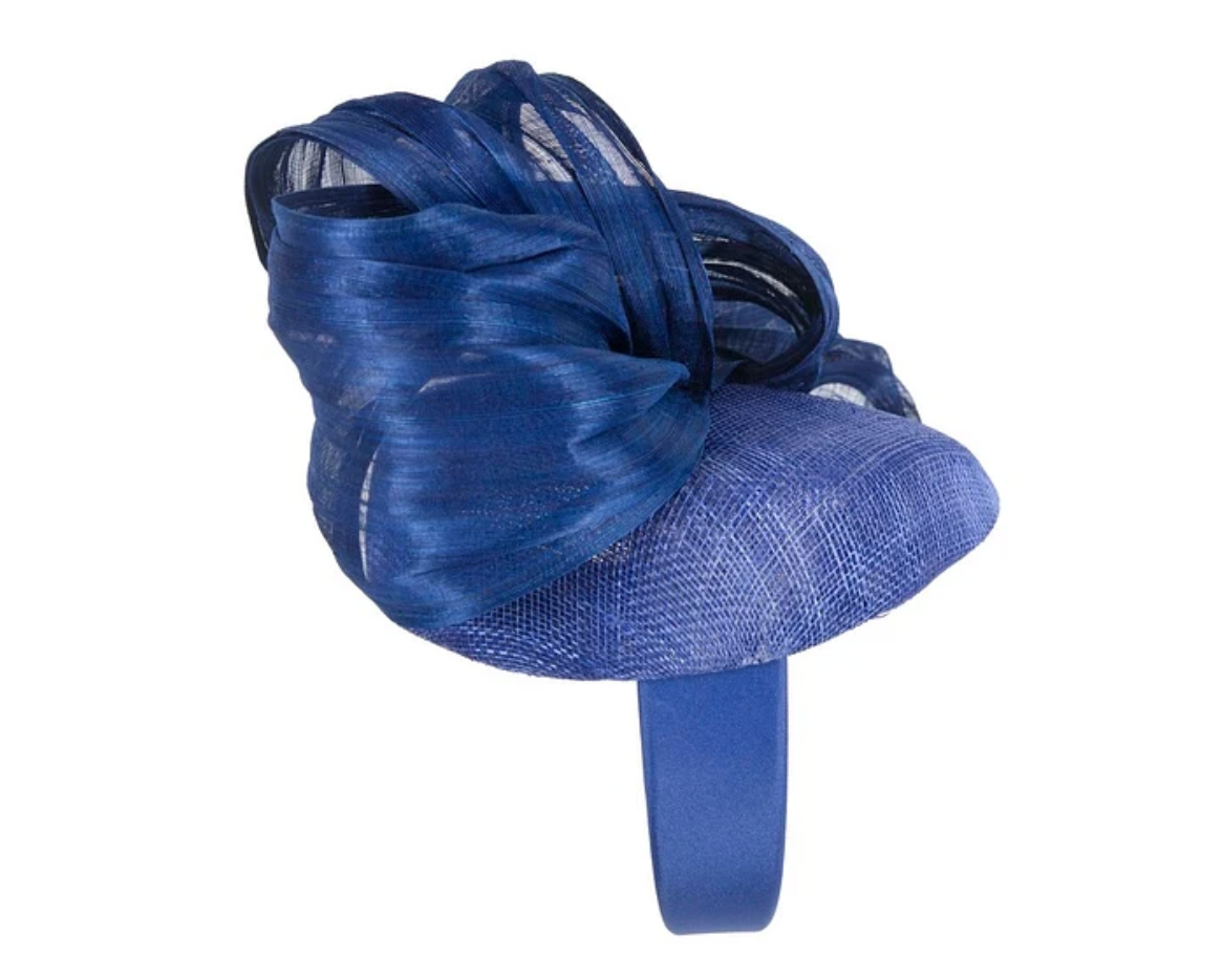 Royal Blue Pillbox Fascinator