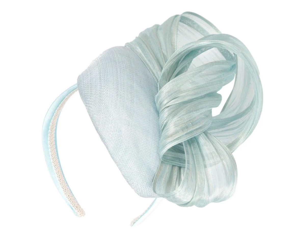 Light Blue Pillbox Fascinator