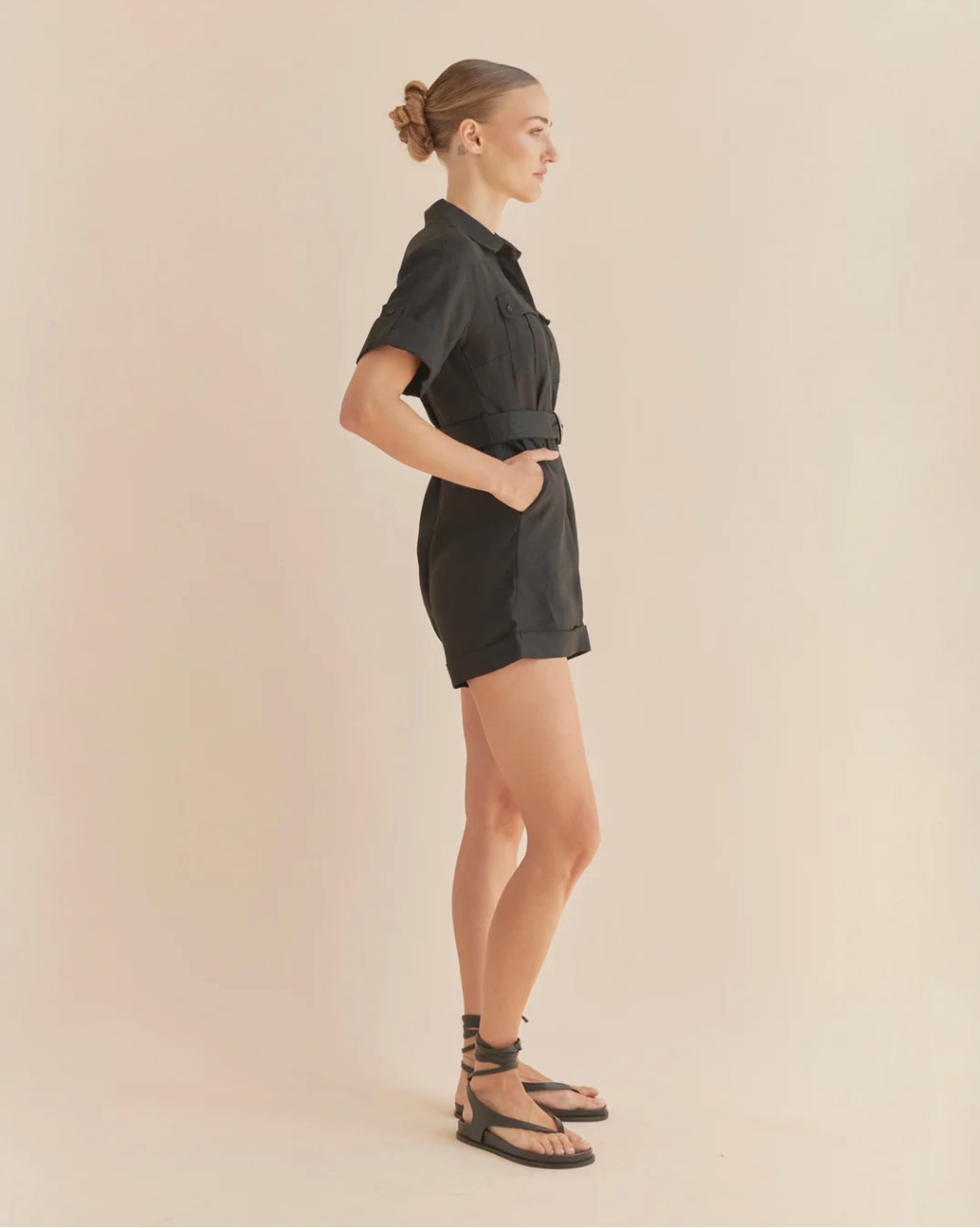 Surreal Playsuit Black