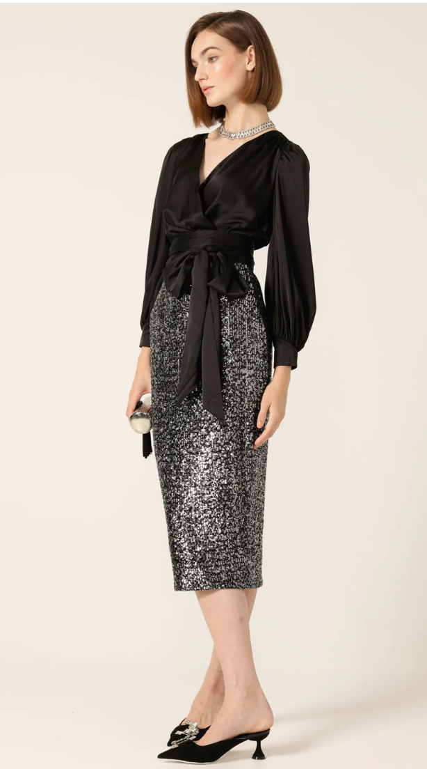 Sequin Pencil Skirt