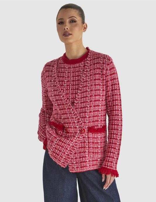 Beverley Knit Cardi Pink