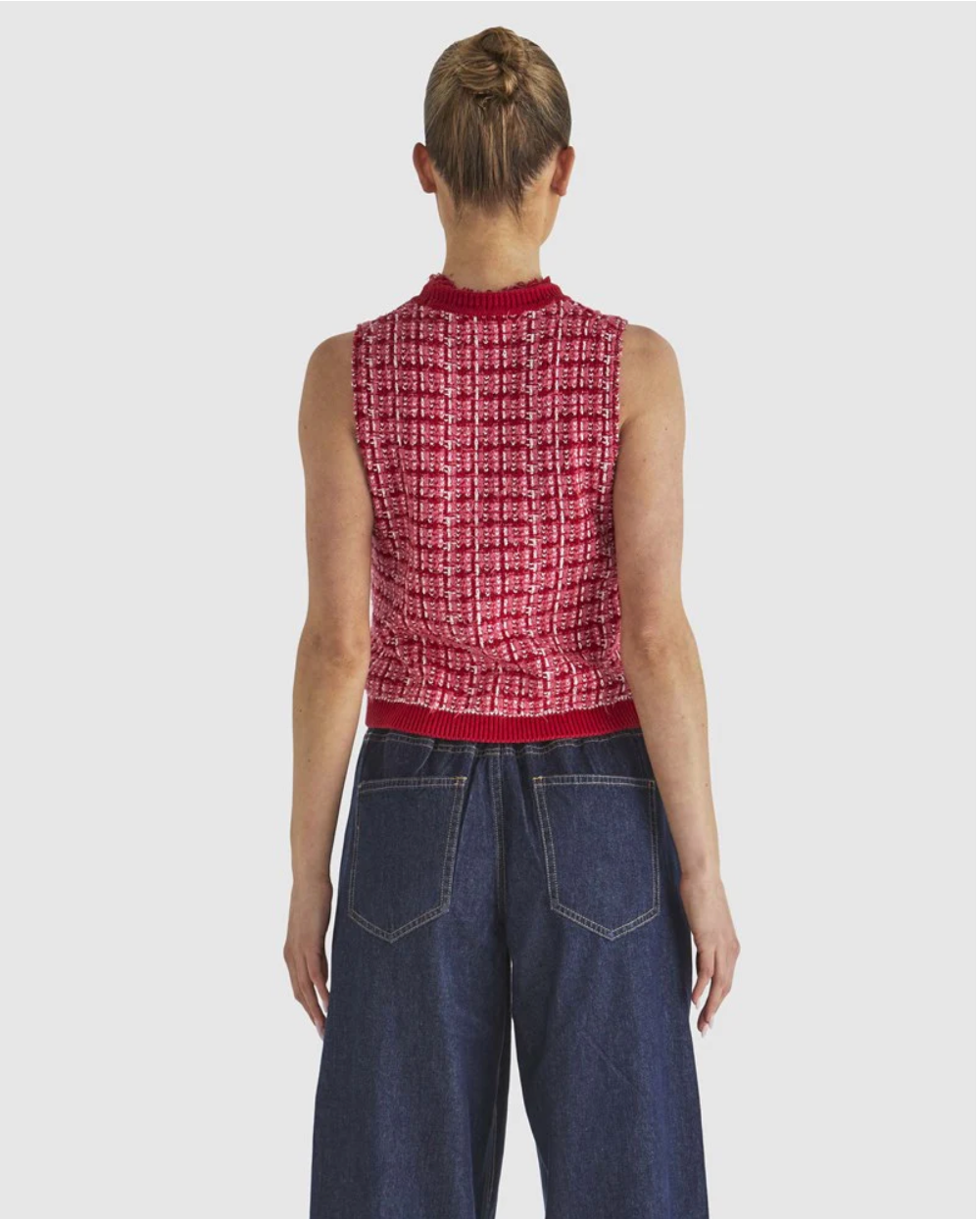 Kinetic Knit Tank Pink