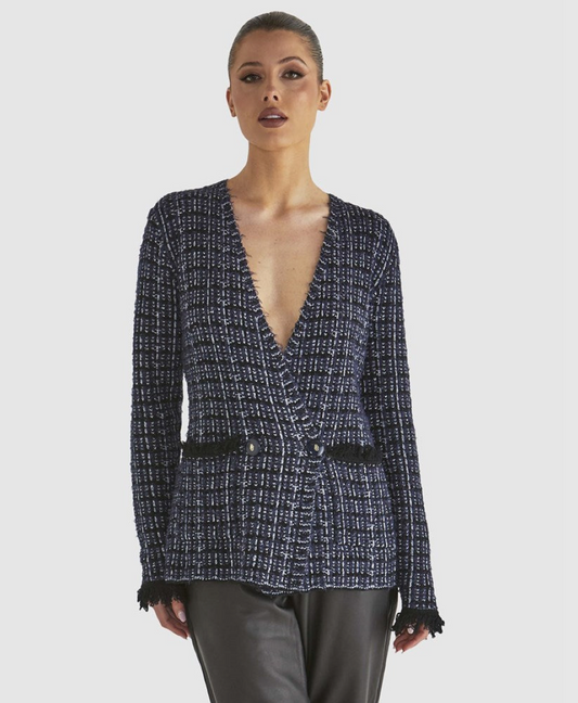 Beverley Knit Cardi Navy