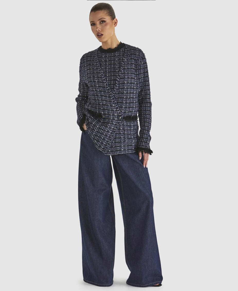 Beverley Knit Cardi Navy