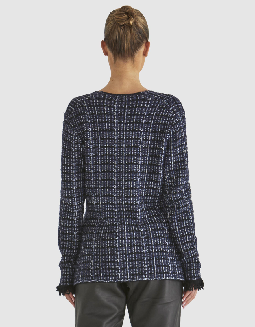 Beverley Knit Cardi Navy