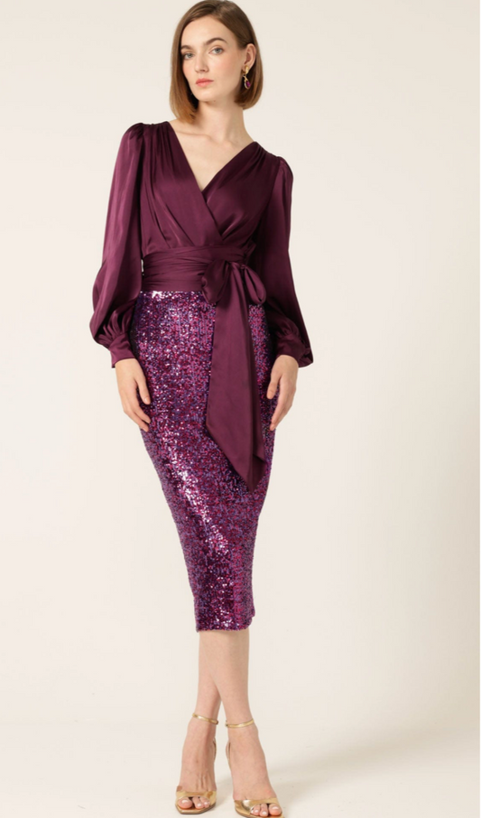 Sequin Skirt Pink
