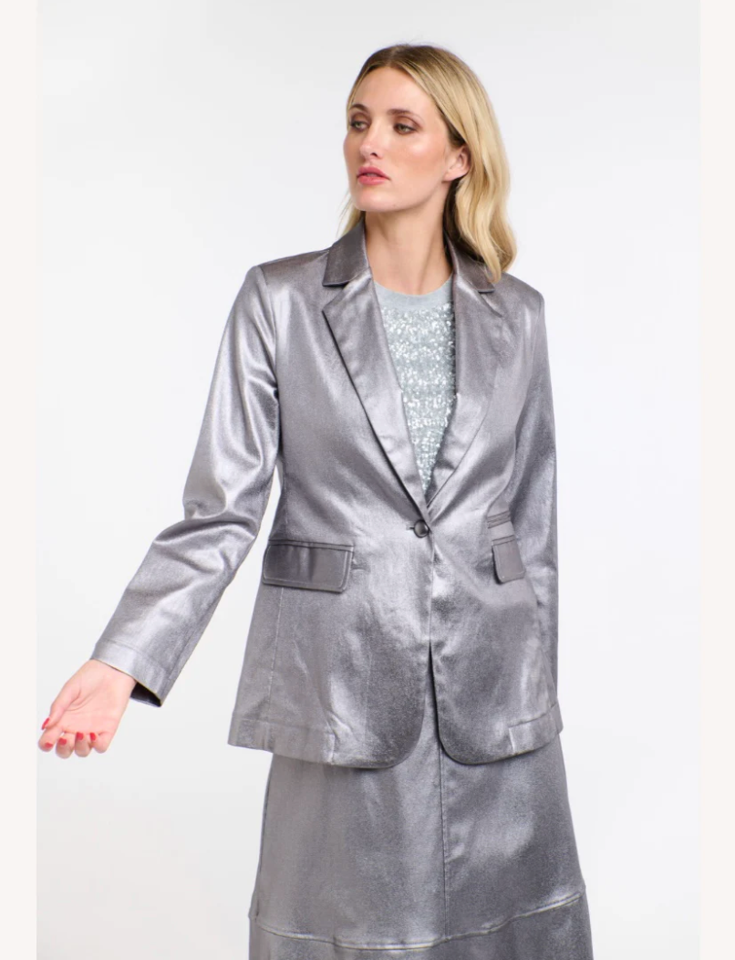 Shine Your Way Blazer Pewter