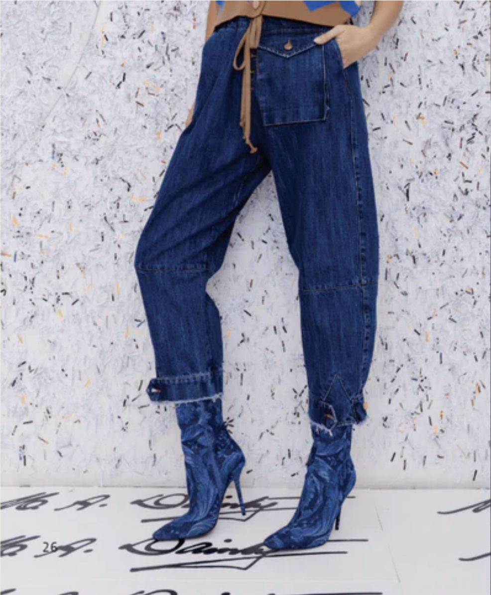Denim Trucker Pant
