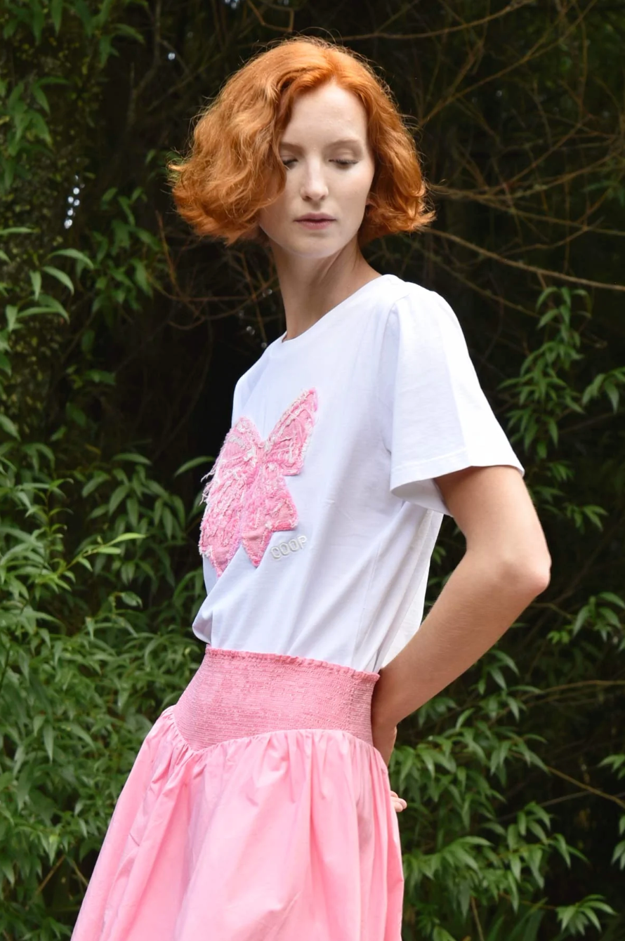 Simply Bowtiful Tee Pink