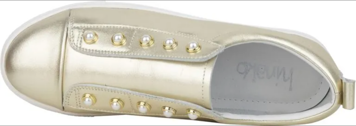 Pearl Sneaker in Light Gold