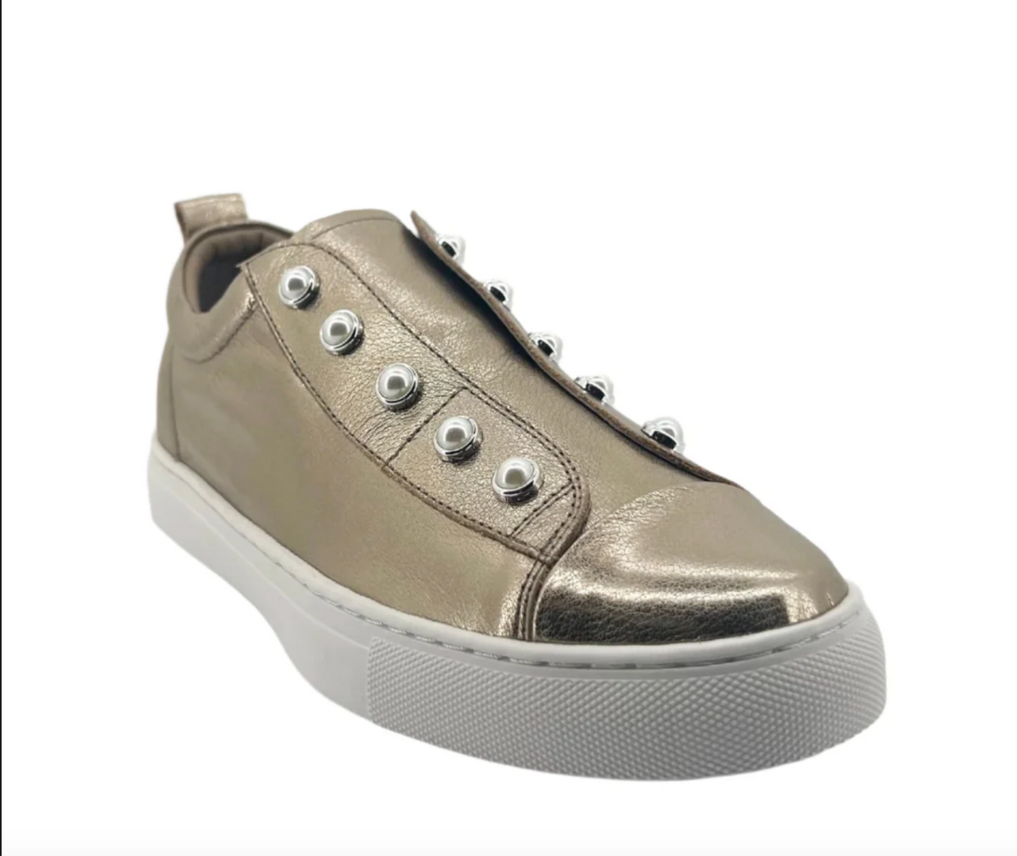 Pearl Sneaker in Light Gold