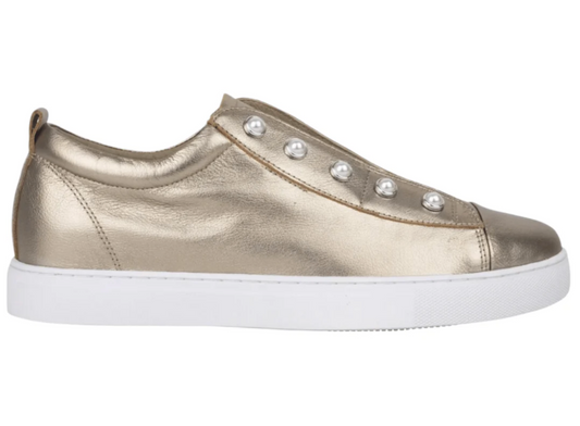 Pearl Sneaker in Light Gold