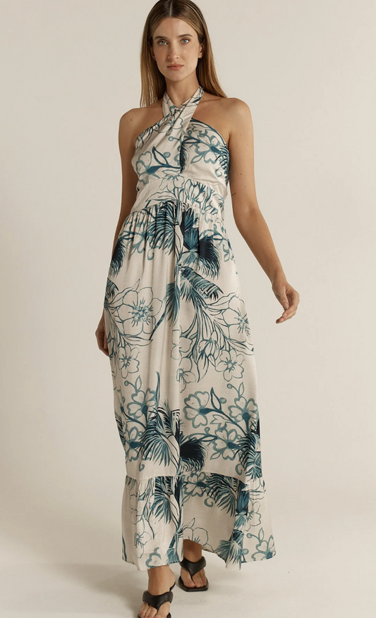 Solstice Palms Halter Dress