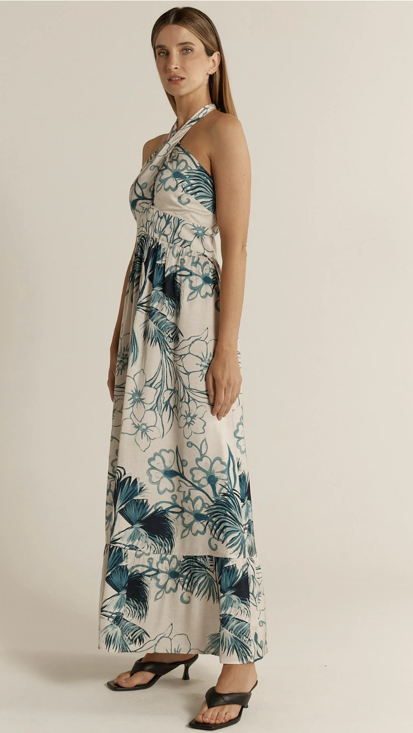 Solstice Palms Halter Dress
