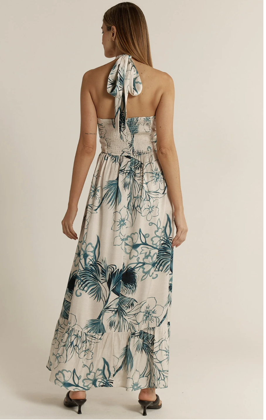 Solstice Palms Halter Dress