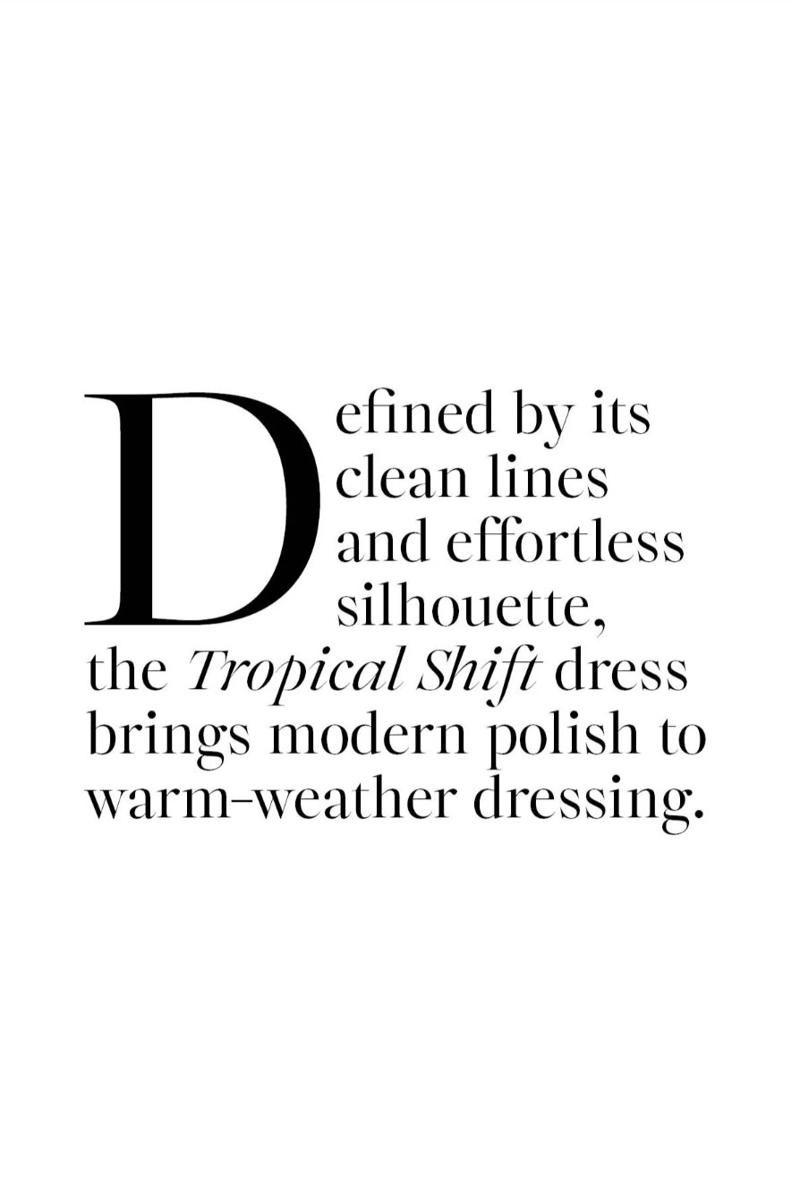 Tropical Shift Dress