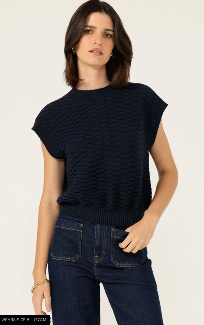 Bubble Knit Navy