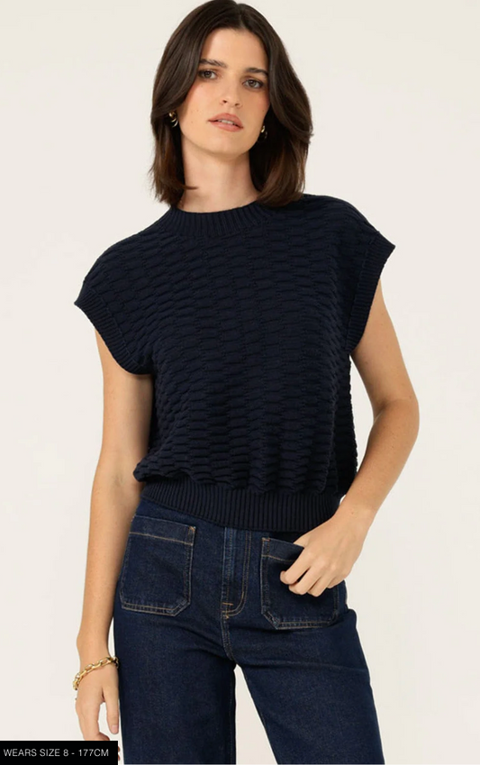 Bubble Knit Navy