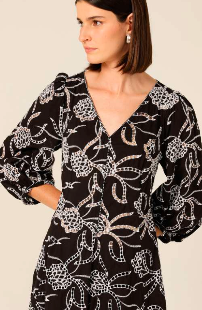 Radiant Realm Dress Blk