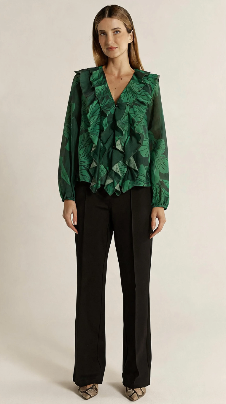Lynn Ruffle Blouse