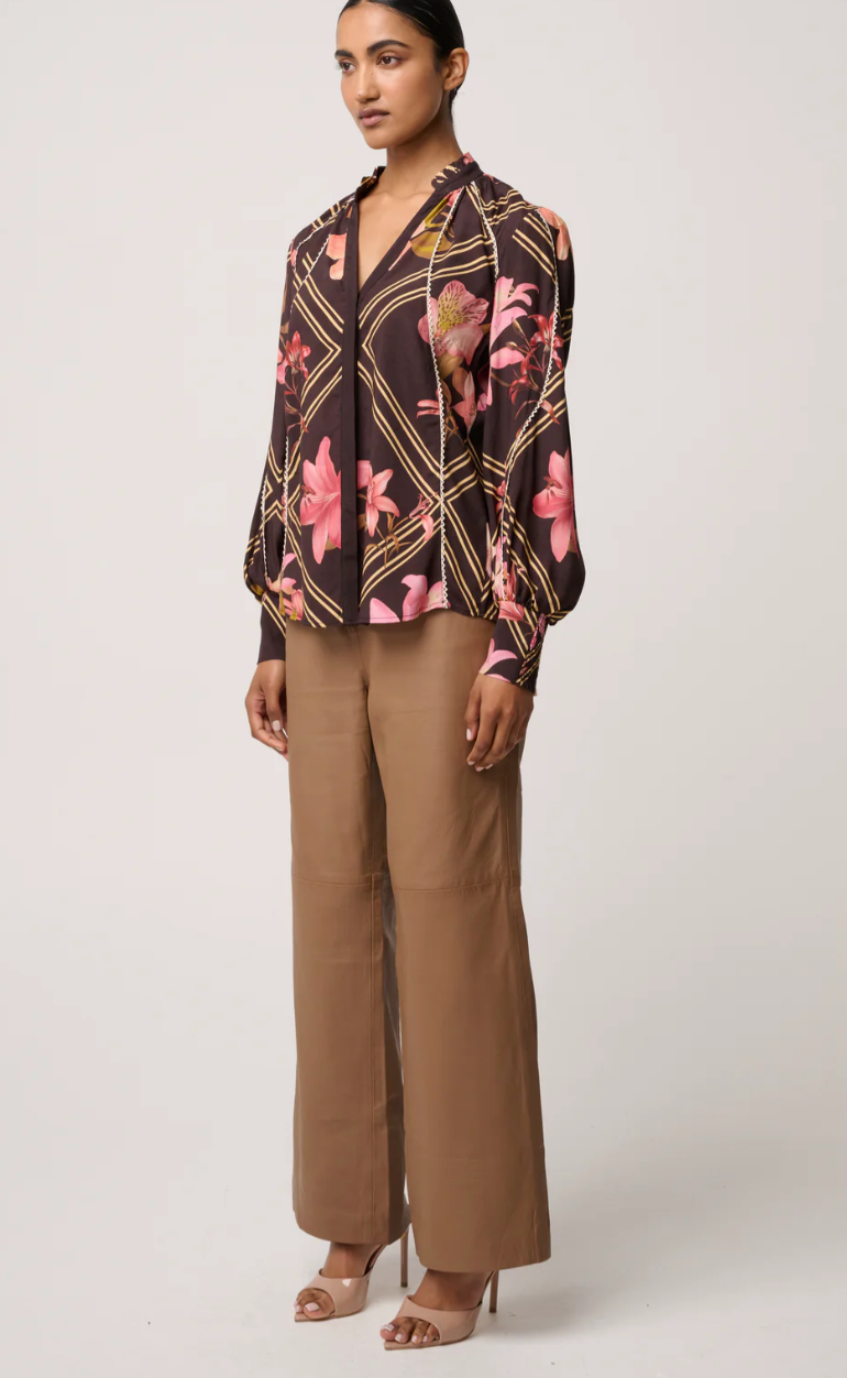 Illusion Printed Blouse