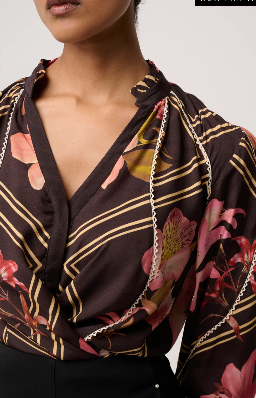 Illusion Printed Blouse