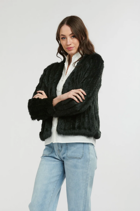 Fur Jacket Hunter Green
