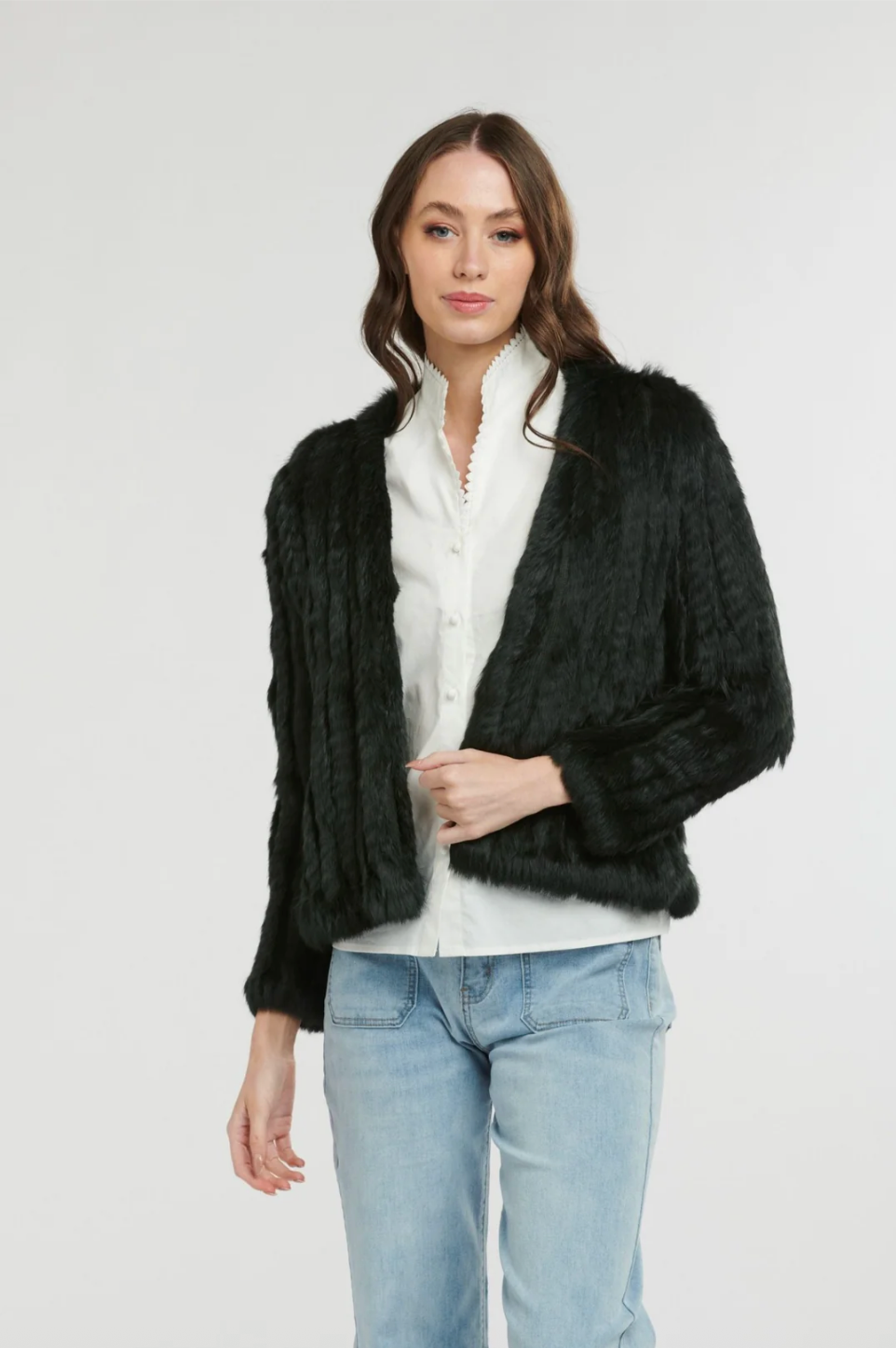Fur Jacket Hunter Green