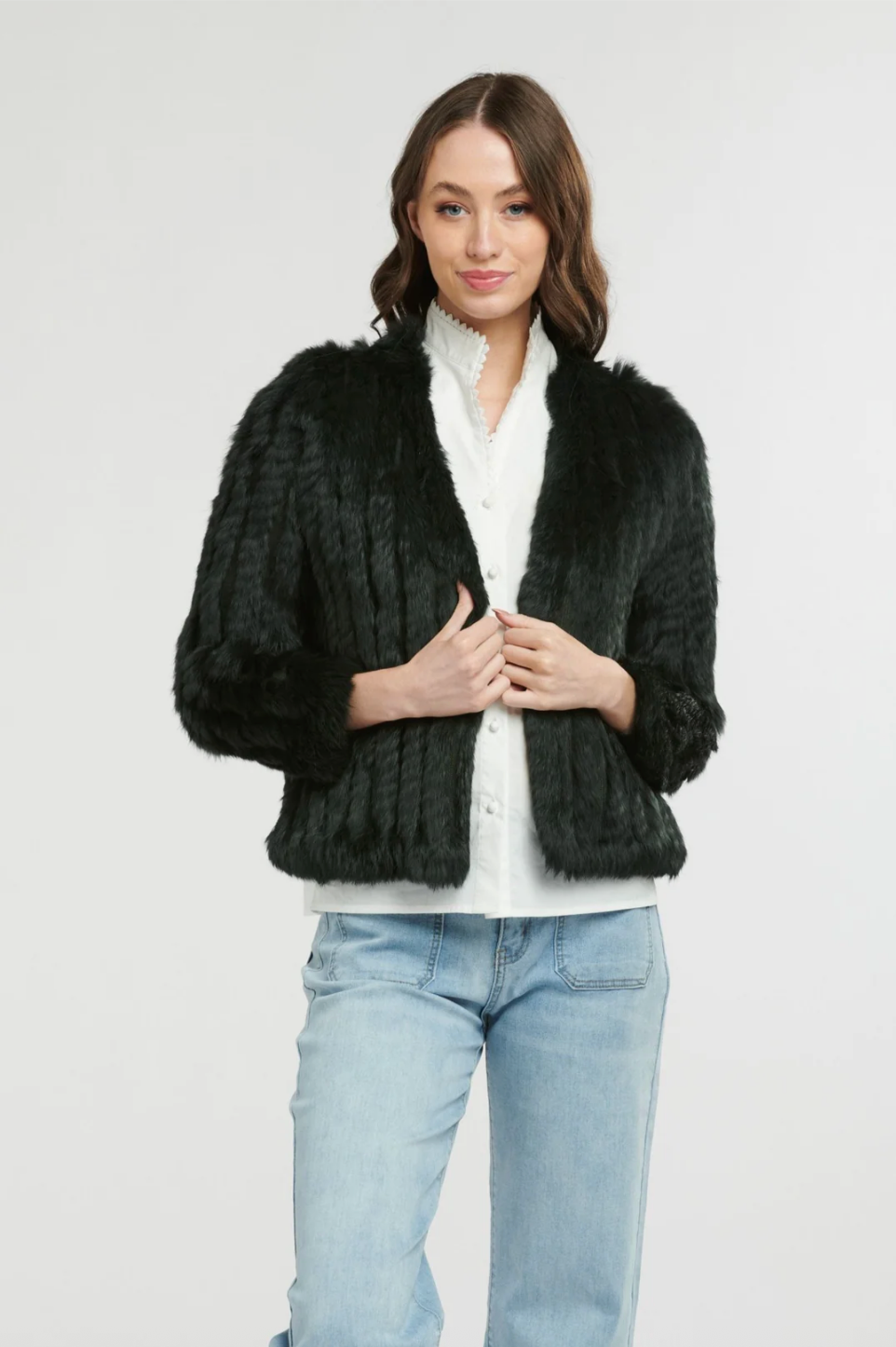 Fur Jacket Hunter Green