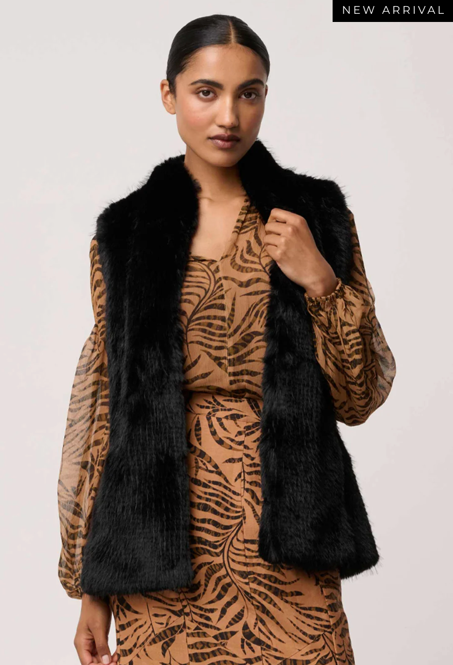 Hazel Faux Fur Vest
