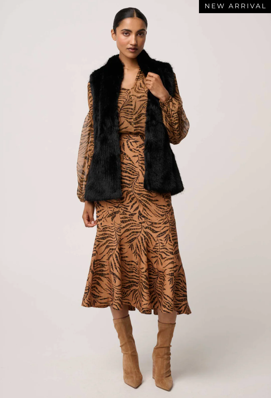 Hazel Faux Fur Vest