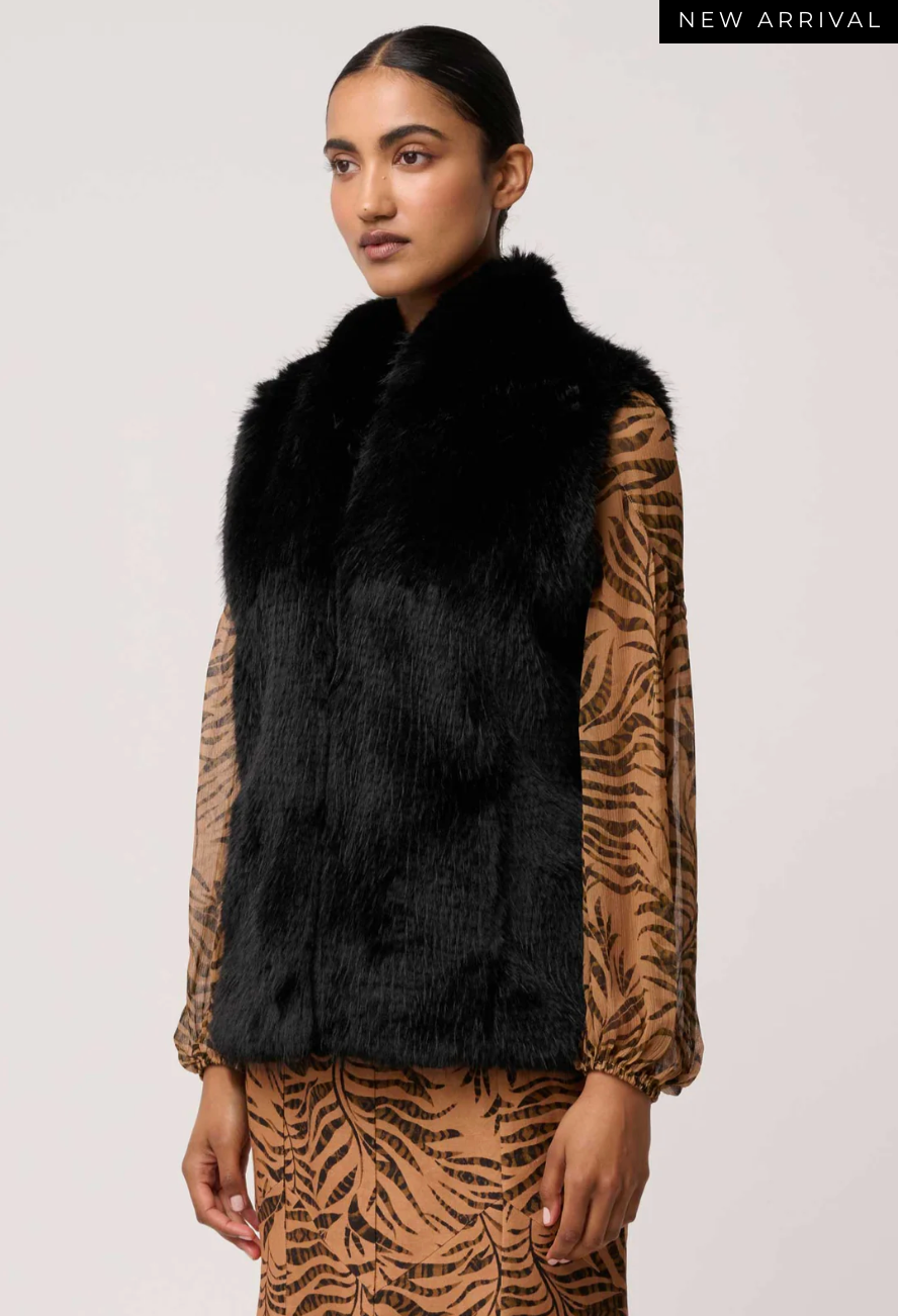 Hazel Faux Fur Vest