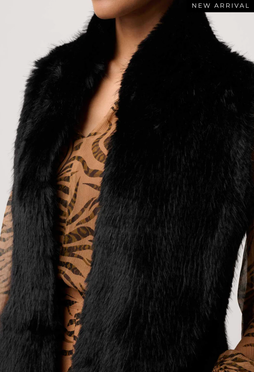 Hazel Faux Fur Vest