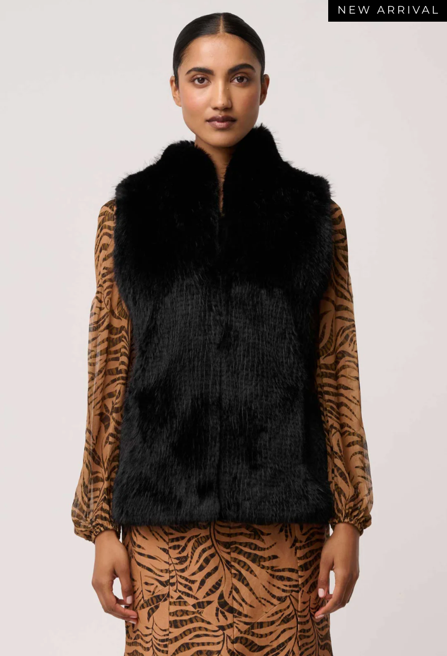 Hazel Faux Fur Vest