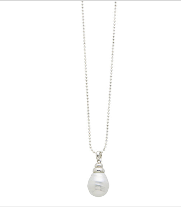 Firucci Baroque Pearl Long Chain Ivory