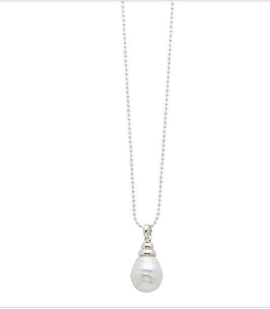 Firucci Baroque Pearl Long Chain Ivory