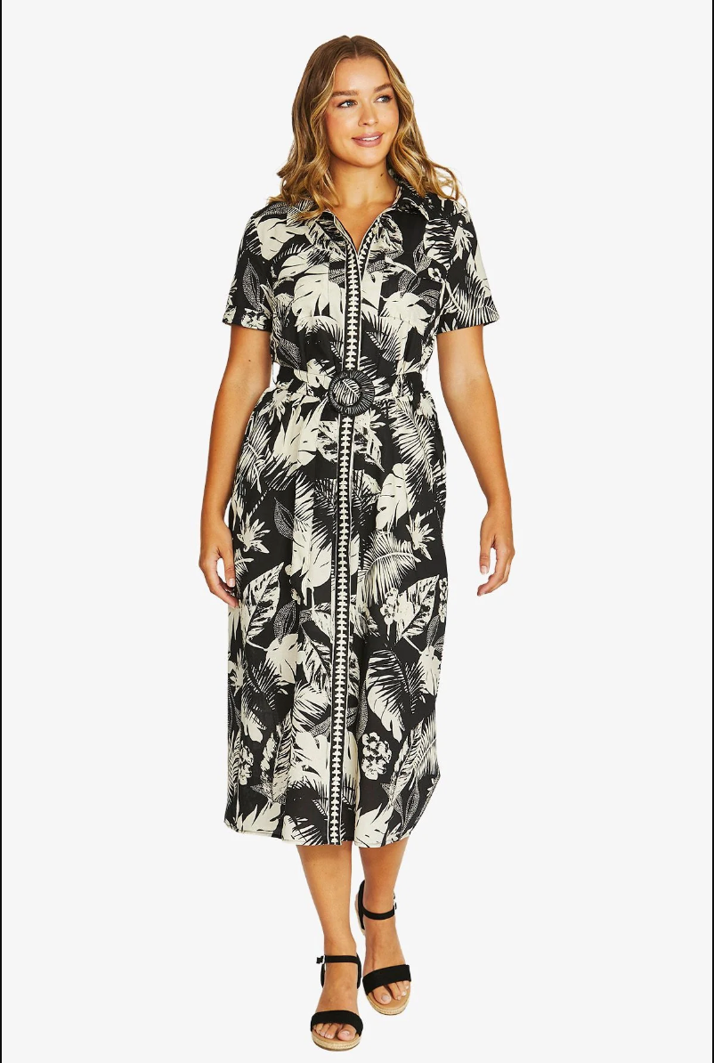 Palm Island Shirt Dress